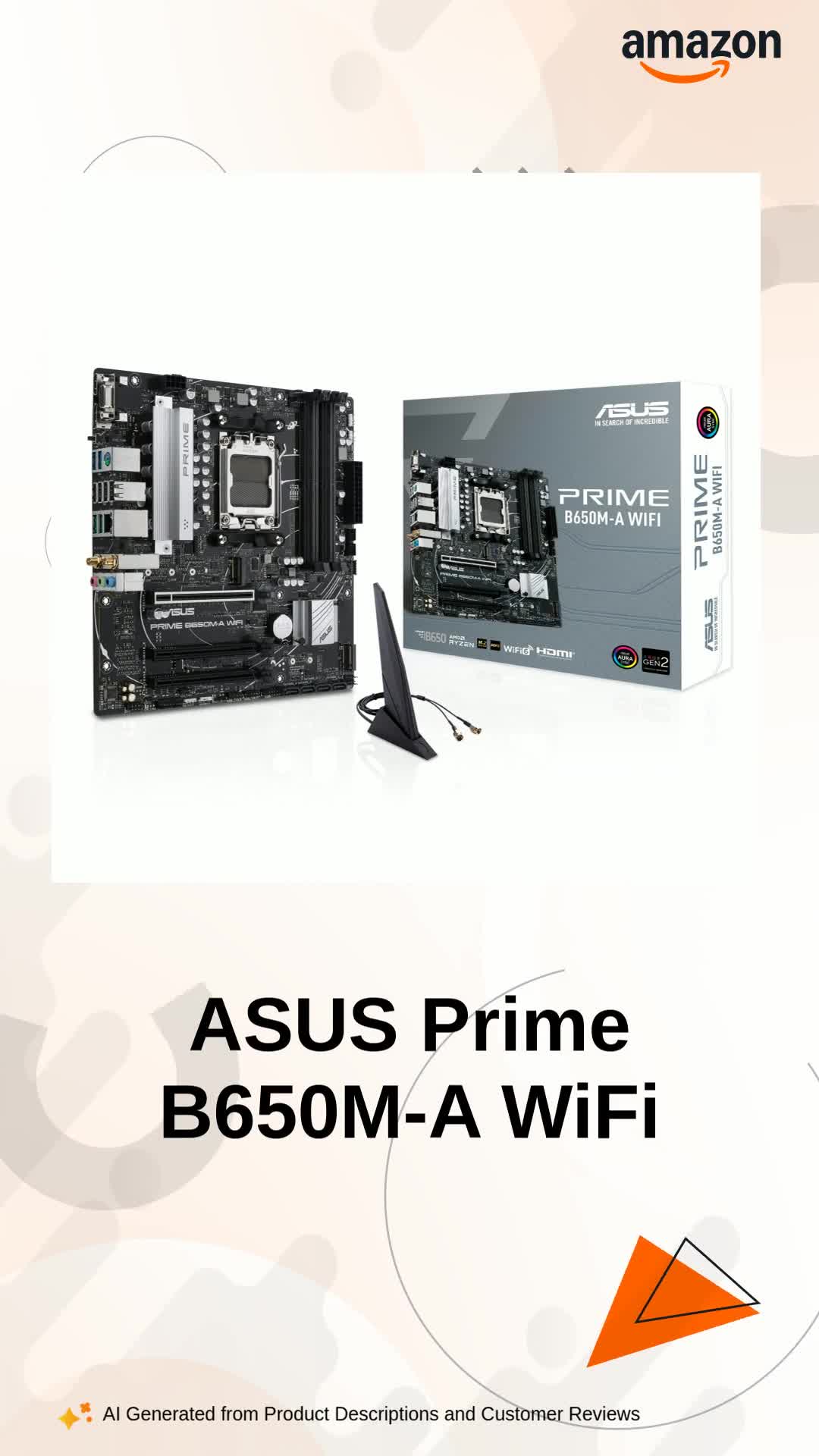 ASUS Prime B650M-A WiFi Micro-ATX Motherboard